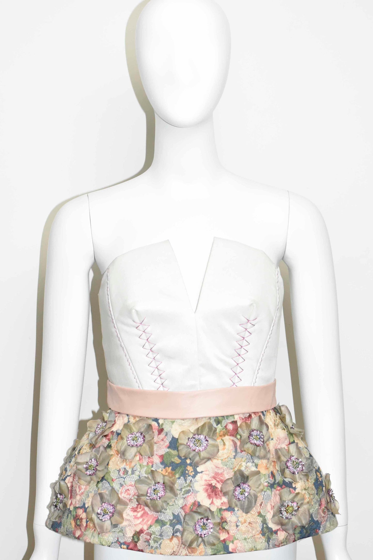 Y-Framed Peplum Corset