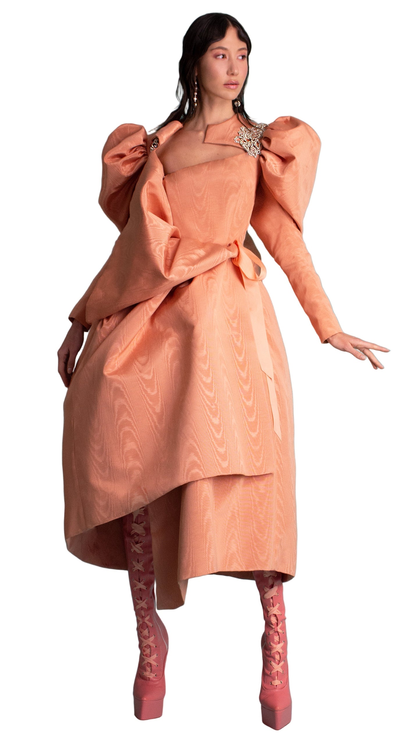 Origami cocktail dress seen on Nicole Ari Parker 14