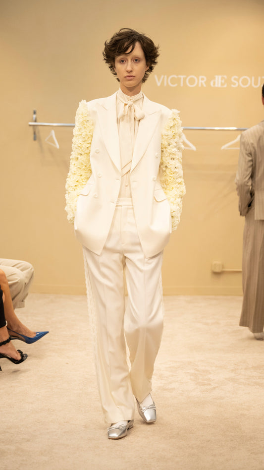 Flowery  tailor pants