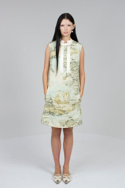 silk and woll bow dress