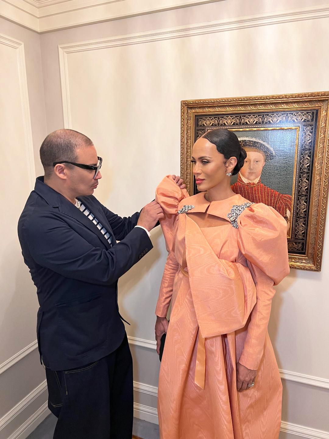 Origami cocktail dress seen on  Nicole Ari Parker